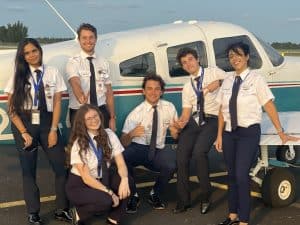 group of student pilots
