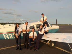 group of student pilots